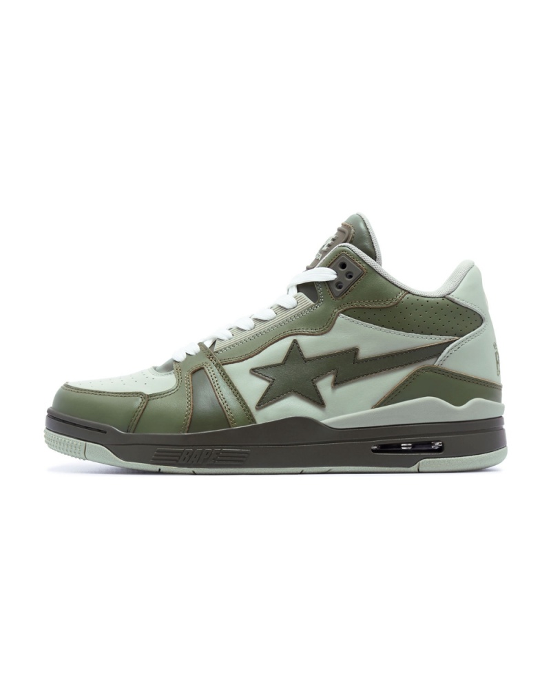 Basket Bape Clutch STA #1 Vert Homme | RNZ-62838220